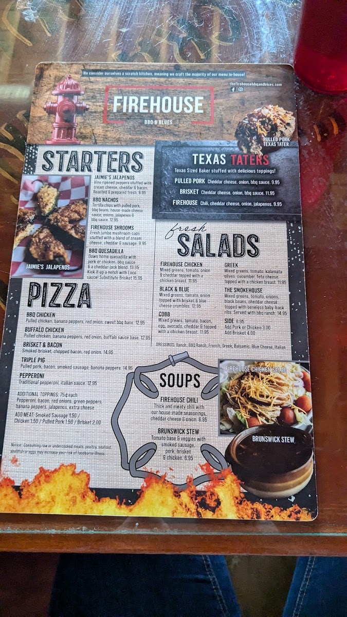 Menu - Firehouse Bbq And Blues photo 4