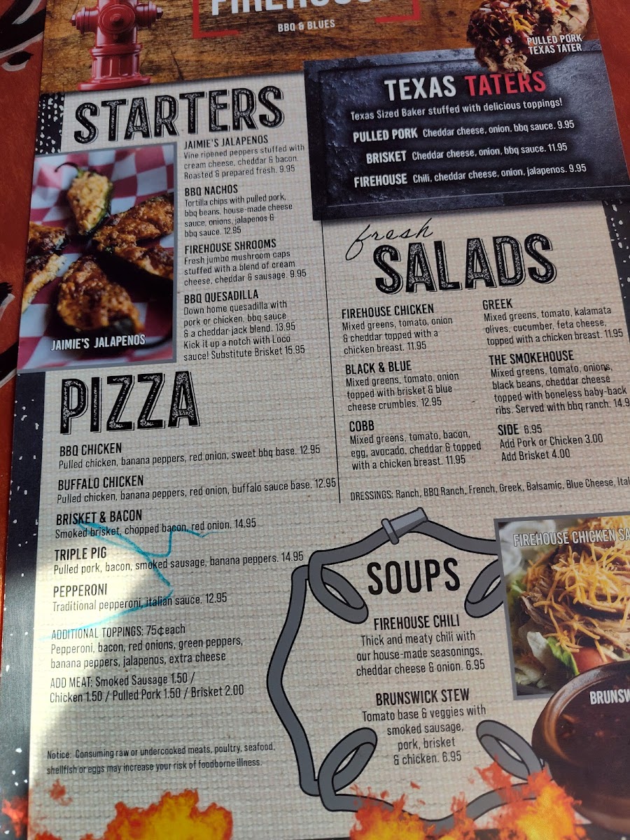 Menu - Firehouse Bbq And Blues photo 6